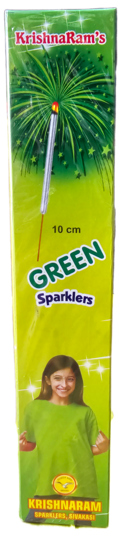 10 Cm Green Sparklers Crackers
