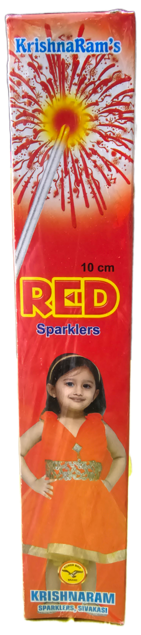 10 Cm Red Sparklers Crackers