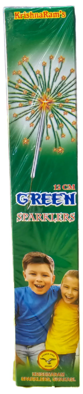 12 Cm Green Sparklers Crackers