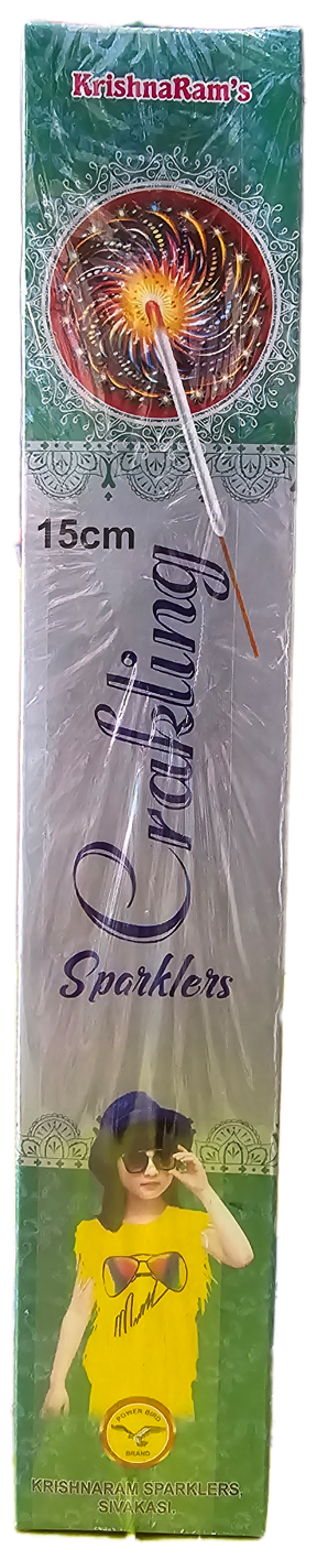 15cm Crackling Sparklers Crackers - 1 box ( 10 pieces )