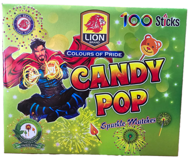 Candy Sparkle PopUp Matches Crackers