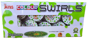 Green Color Chakkar Jenis Crackers COLOUR SWIRLS (JUMPING)  - 10 pieces