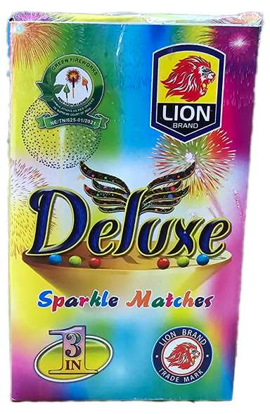 Lion Deluxe Sparkle Matches Crackers