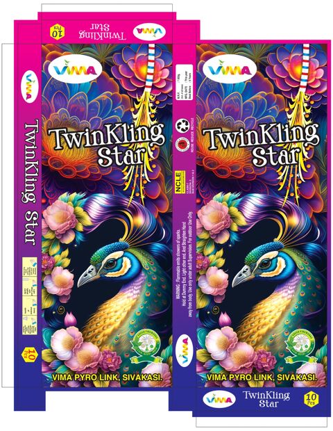 4” Twinkling Star Crackers