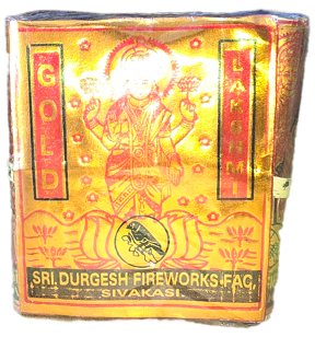 4” Deluxe Gold Lakshmi Crackers