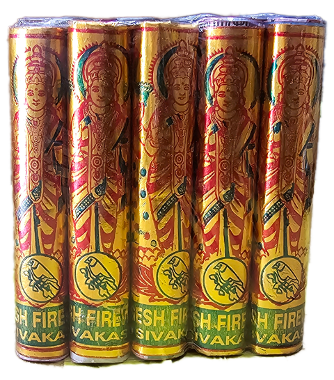 4” Deluxe Gold Lakshmi Crackers