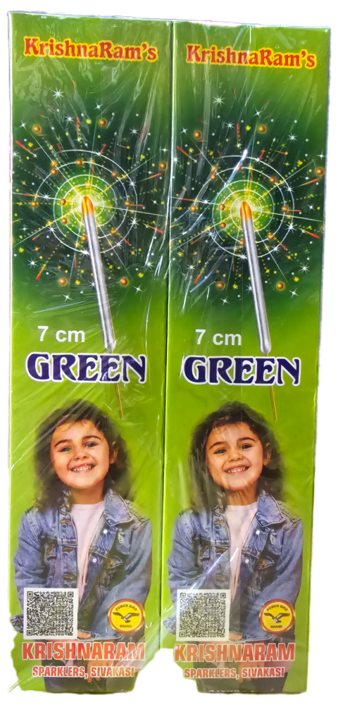 7 Cm Green Sparklers Crackers