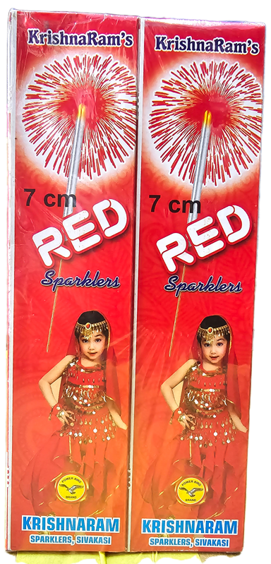 7 cm Red Sparklers Crackers