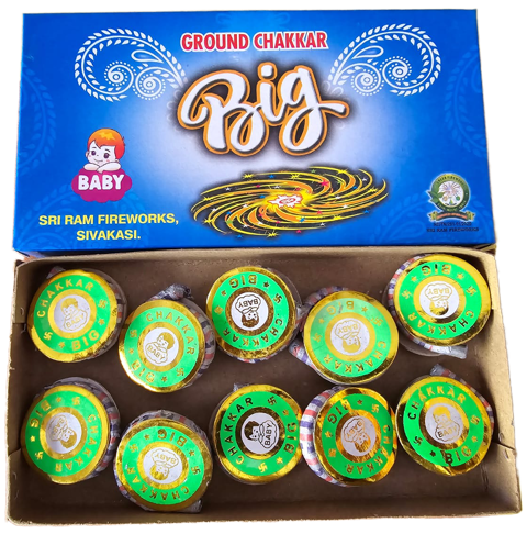 Ground Chakkar Big Crackers - 10 pcs