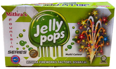 Multi-Color Fancy Fountain - 3 Inch Jelly Pops Crackers