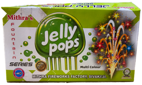 Multi Color Fancy Fountain 3 inch Jelly Pops - 5pcs