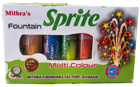 Sprite 4inch Multi Color Fancy Fountain - 5pcs
