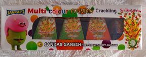 Tri Colour Fountain Crackling Crackers