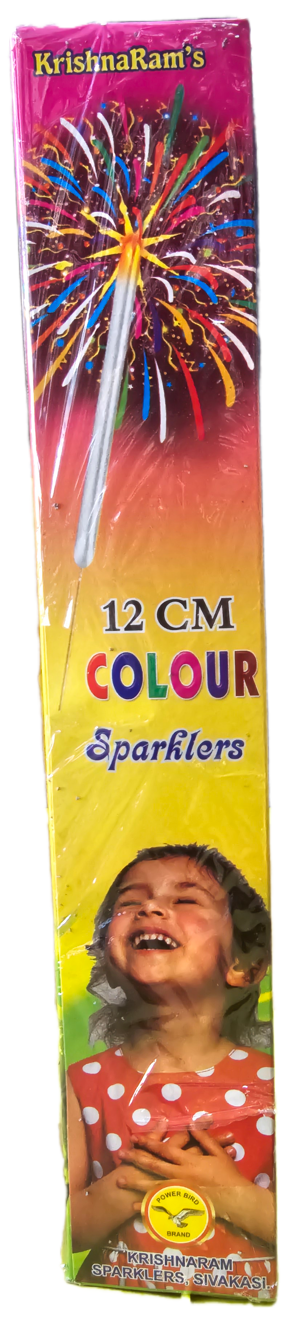 12 Cm Colour Sparklers - 1 box ( 10 pieces )