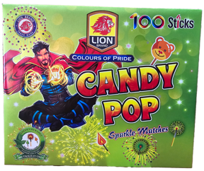Candy Sparkle PopUp Matches Crackers - 10in1 Boxes