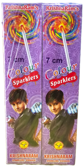 7 Cm Colour Sparklers - 1 box ( 10 pieces )