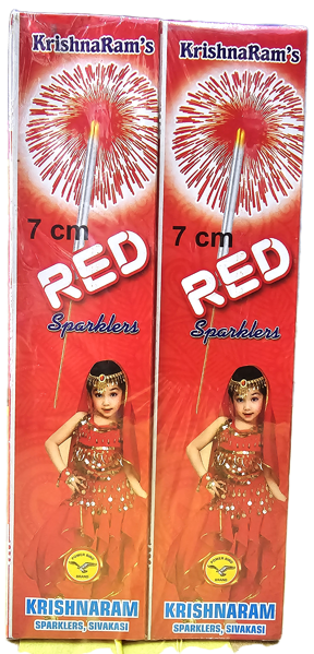 7cm Red Sparklers Crackers - 1 box ( 10 pieces )