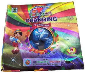 Tim Tim Color Changing Flower Pot Crackers - 1box( 5 pieces)